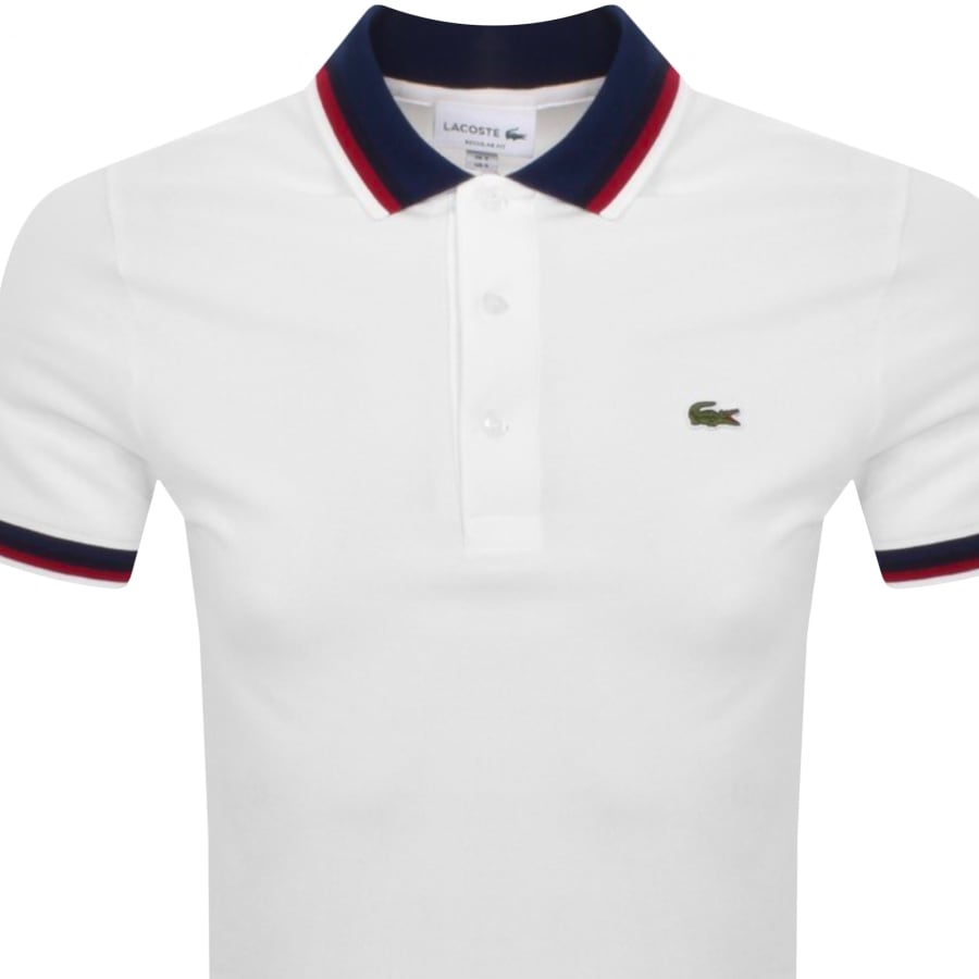 Lacoste white polo t shirt store